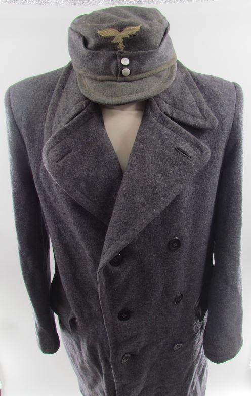 Luftwaffe Flakhelferin Coat and Luftwaffe Cap