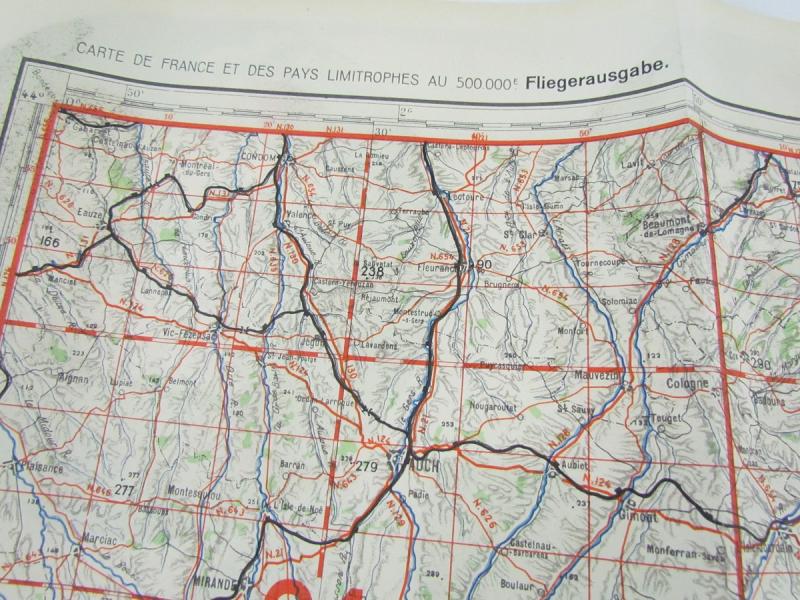 Luftwaffe Navigation Map Toulouse France 1934 ( SCHWERTER ZU PFLUGSCHAREN)
