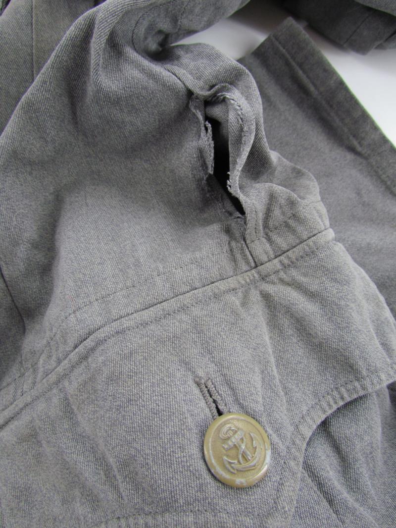 Kriegsmarine ( Coastal Artillery ) Tropical HBT Tunic