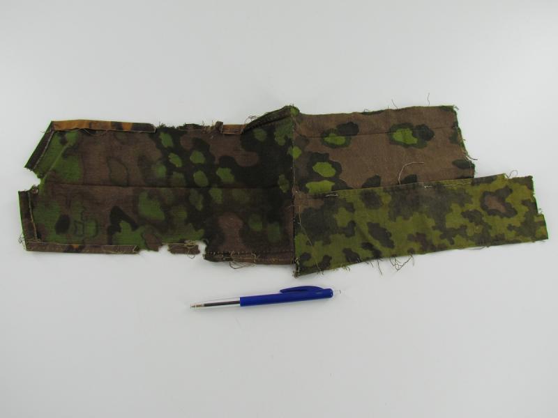 Original Waffen SS Camouflage Parts of Smocks, Zeltbahn etc.