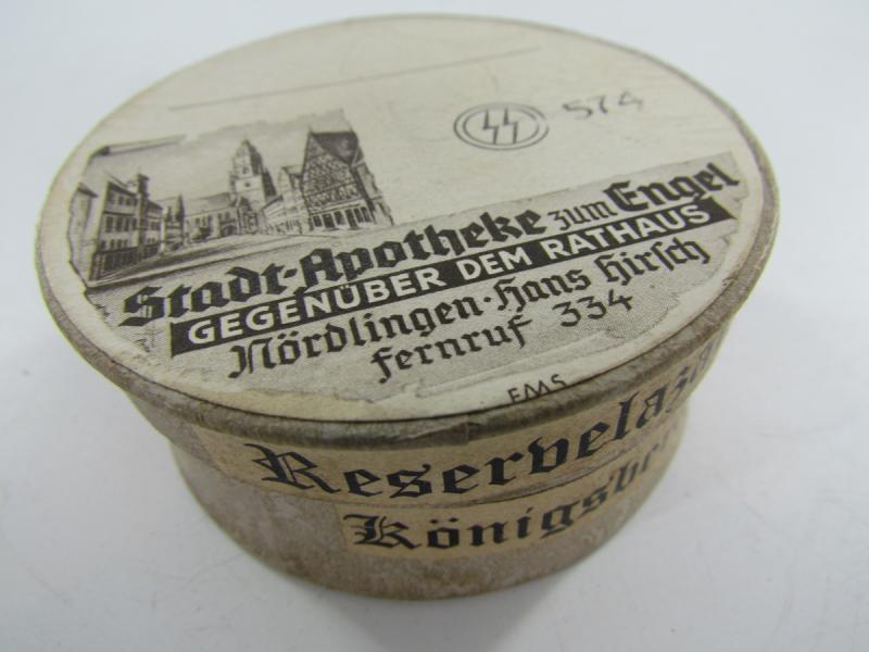 Cardboard Waffen SS farmacy box