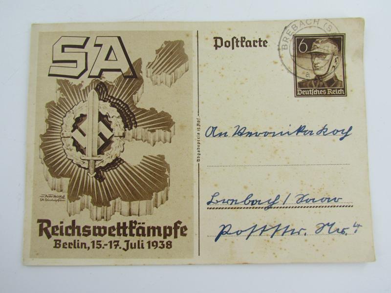 SA Sportabzeichen, Bronze, Numbered and Maker Marked