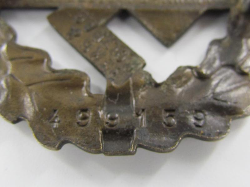 SA Sportabzeichen, Bronze, Numbered and Maker Marked
