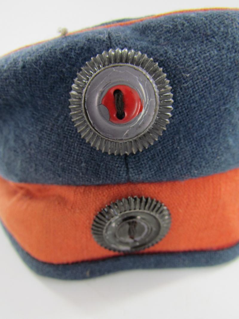 Franco-Prussian war German infantry cap, 124th regiment, marked.