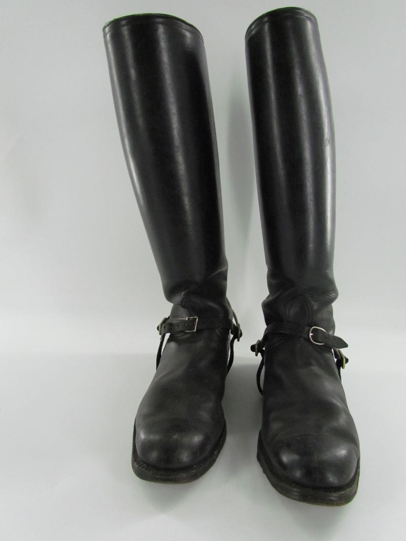 Wehrmacht Officers Private Purchase Cavalry Boots With Spurs