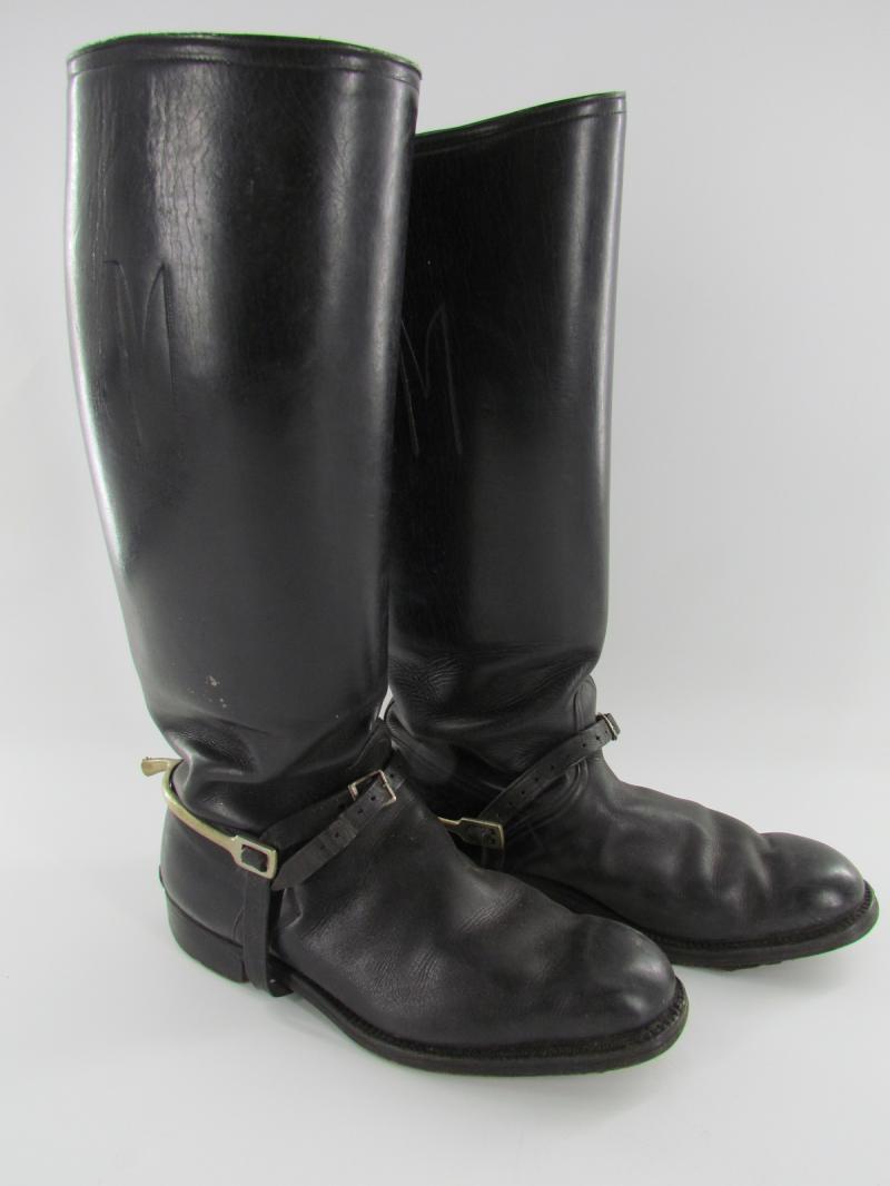 Wehrmacht Officers Private Purchase Cavalry Boots With Spurs