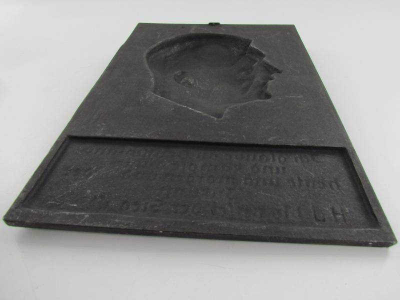 Adolf Hitler Metal Wall Plaque