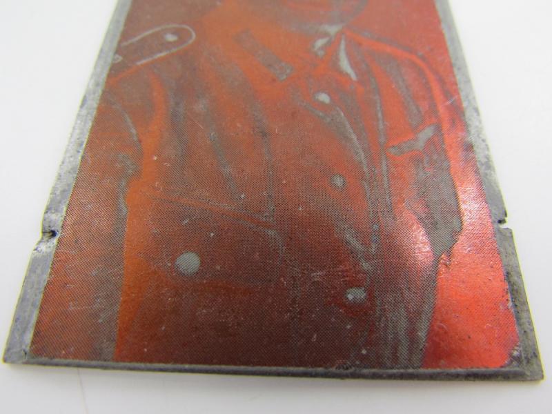 Original German Newspaper Photo “Druckplatte” (printing plate)