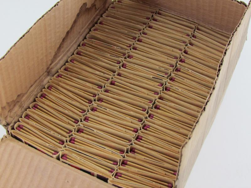 Full Box With About 200 x Winterhelp Matches