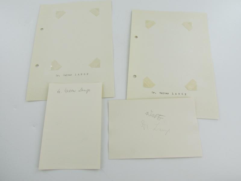 2 x Original Photos From Knight's Cross Bearer Dr.Walter Lange