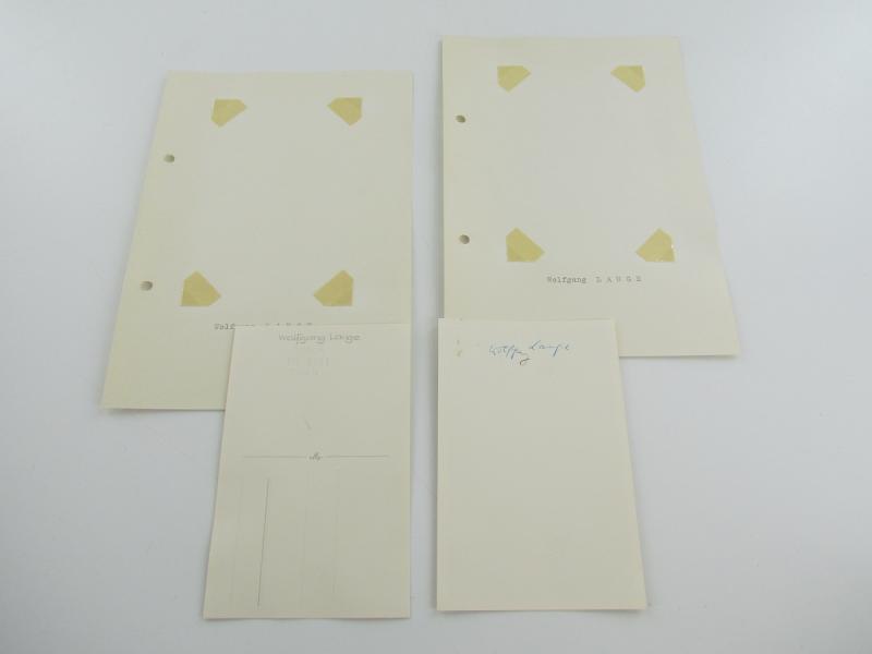 2 x Original Photos From Knight's Cross Bearer Wolfgang Lange
