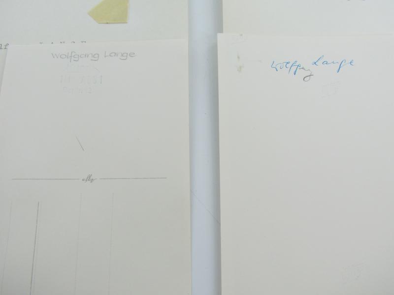 2 x Original Photos From Knight's Cross Bearer Wolfgang Lange