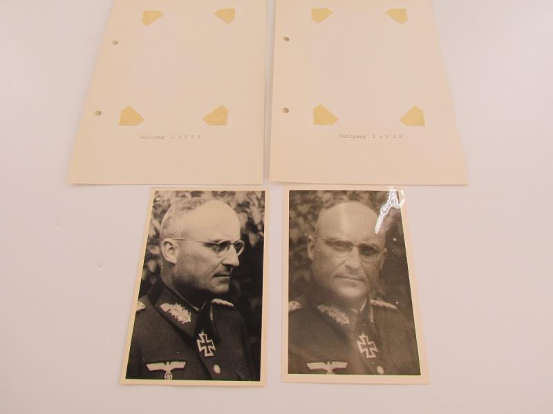 2 x Original Photos From Knight's Cross Bearer Wolfgang Lange