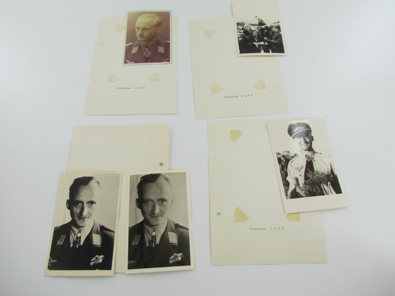 4 x Original Photos From Knight's Cross Bearer Stuka Pilot Friedrich Lang