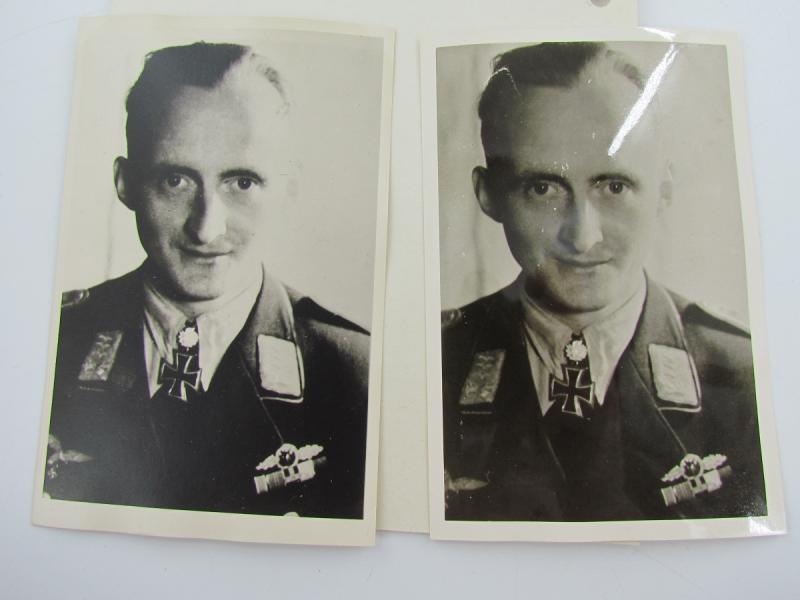 4 x Original Photos From Knight's Cross Bearer Stuka Pilot Friedrich Lang