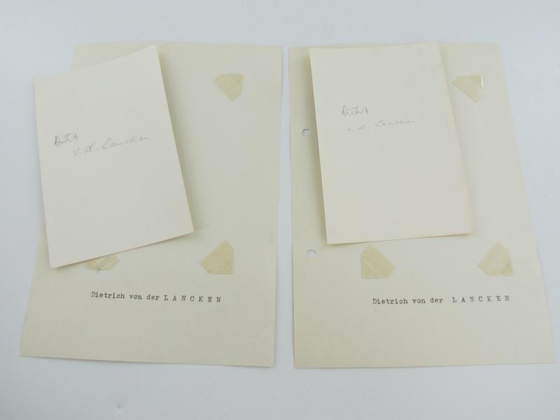 2 x Original Photos From Knight's Cross Bearer Dietrich von der Lancken