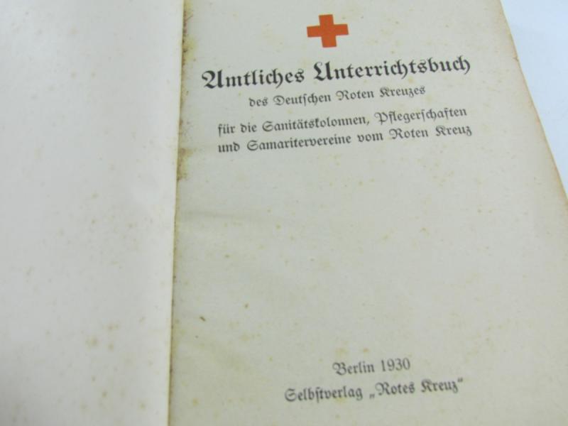 DRK Reichswehr/Wehrmacht Medical Training Book
