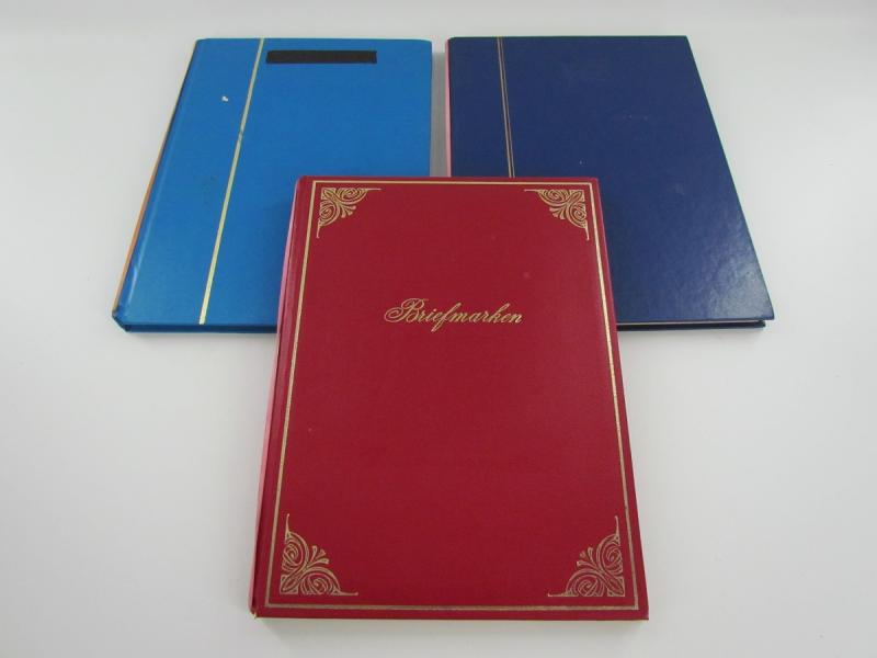 Three Stamp Albums With Content