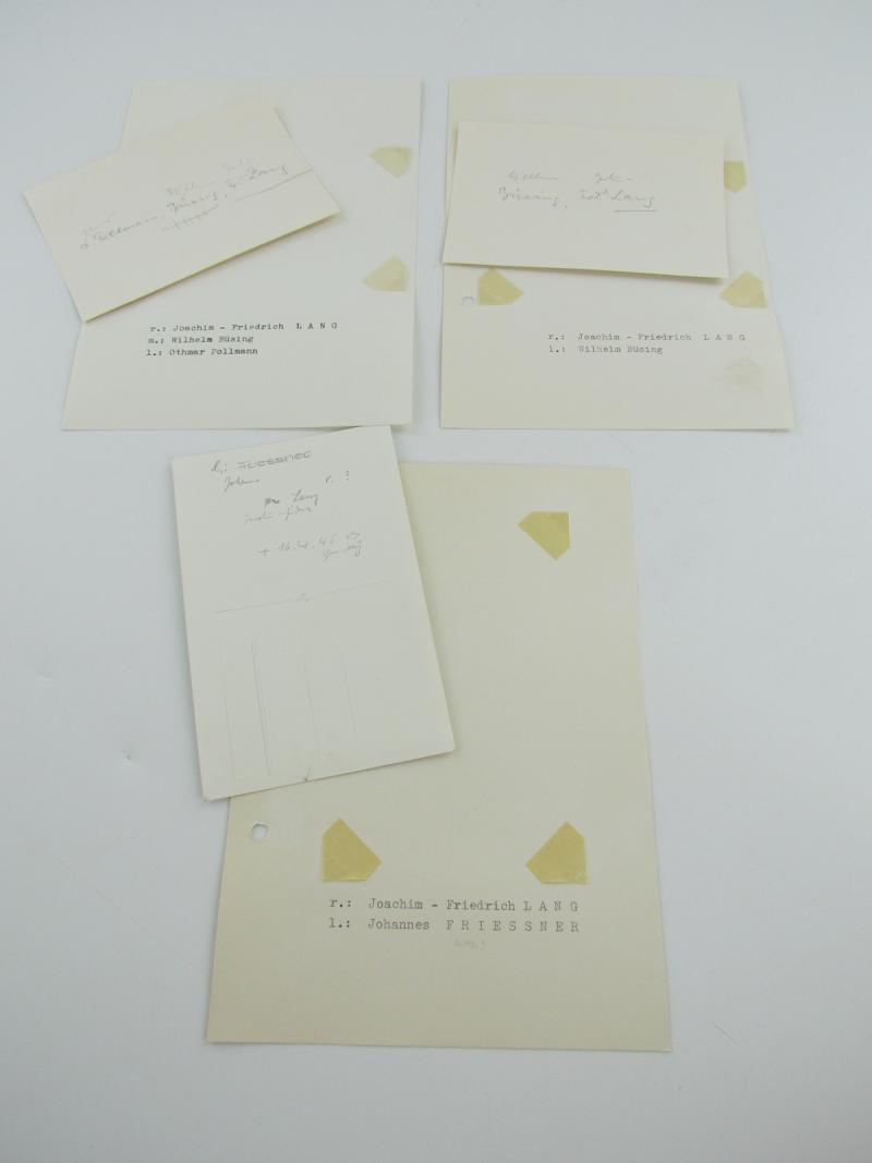 3 x Original Photos From Knight's Cross Bearer Joachim-Friedrich Lang