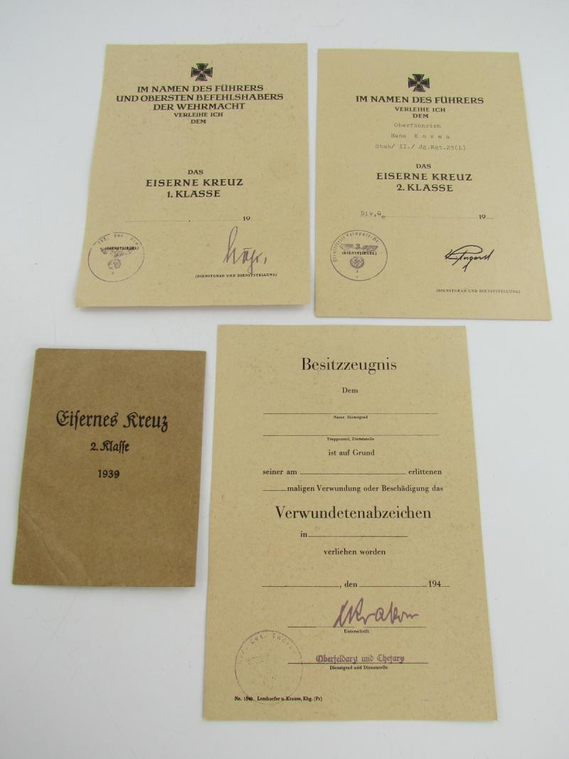 EK1 + EK2 + VWA Award Document Grouping