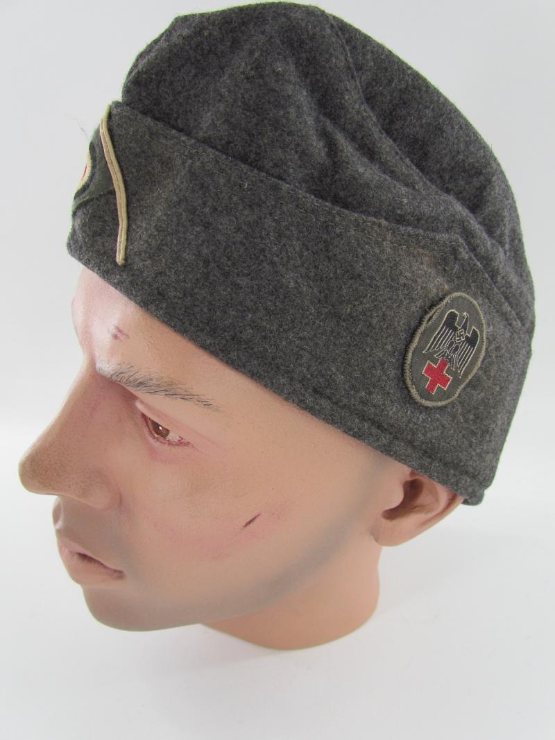 German Red Cross ‘DRK’ overseas cap ‘Schiffchen’ Maker Marked 1940