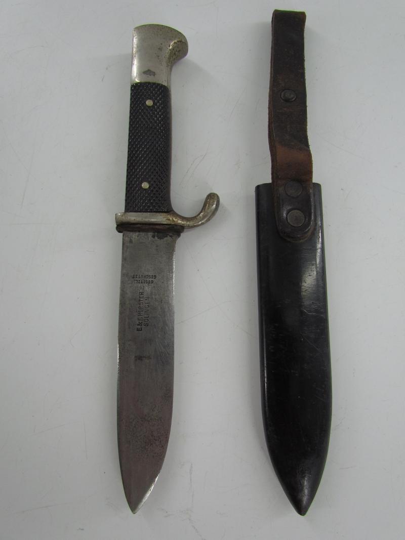 Early Hitlerjugend Knife E&F Hörster.,Solingen