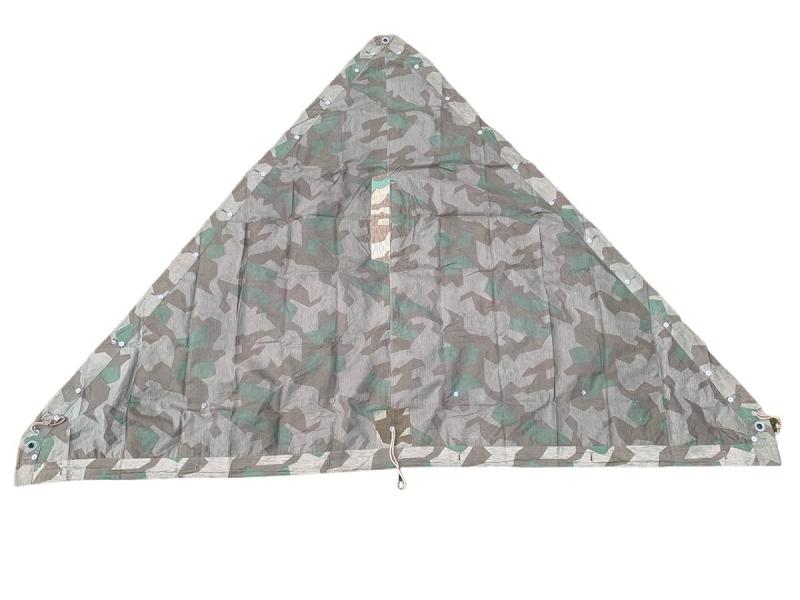 Extremely rare Reduced pattern + carbon overprint Splittertarn zeltbahn