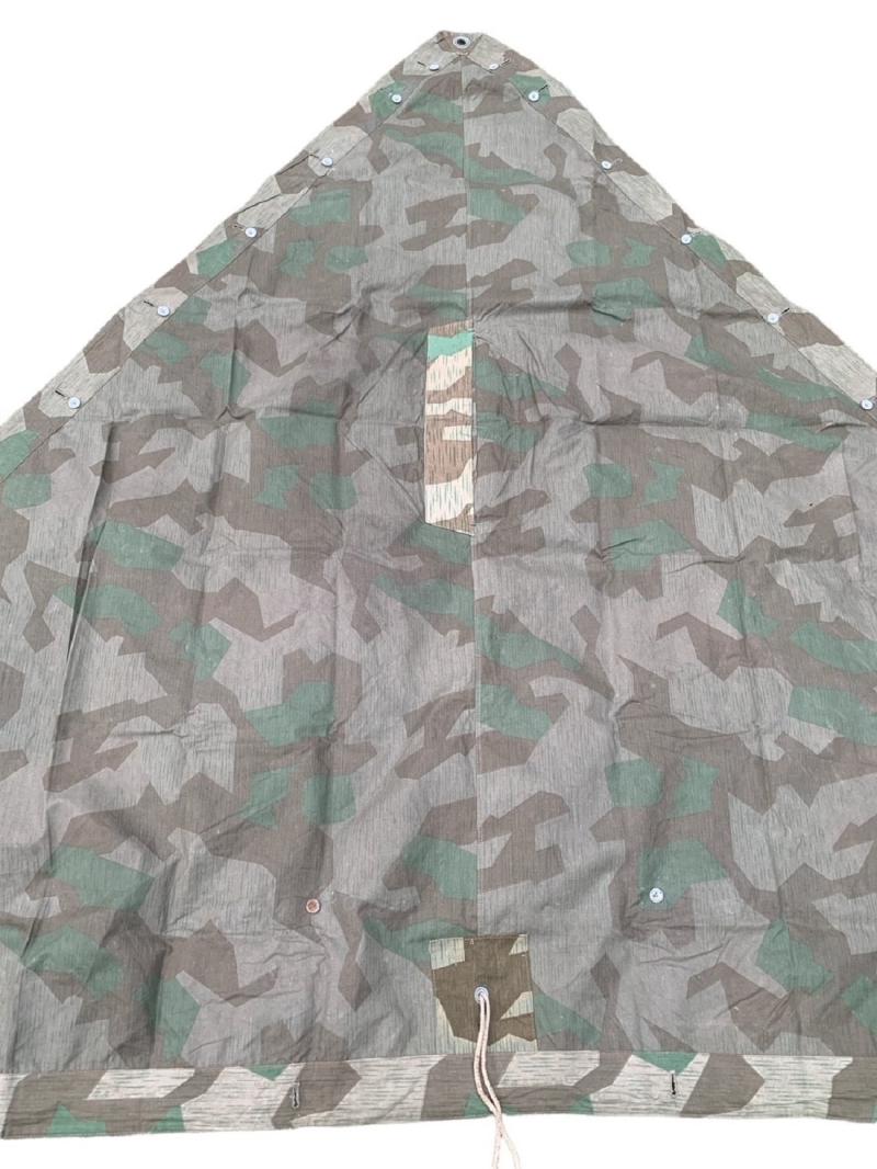 Extremely rare Reduced pattern + carbon overprint Splittertarn zeltbahn