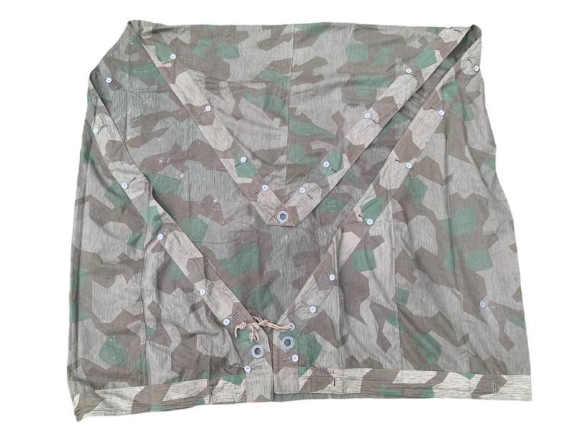 Extremely rare Reduced pattern + carbon overprint Splittertarn zeltbahn