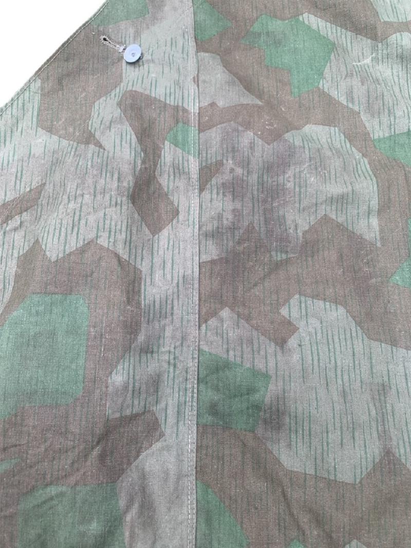 Extremely rare Reduced pattern + carbon overprint Splittertarn zeltbahn