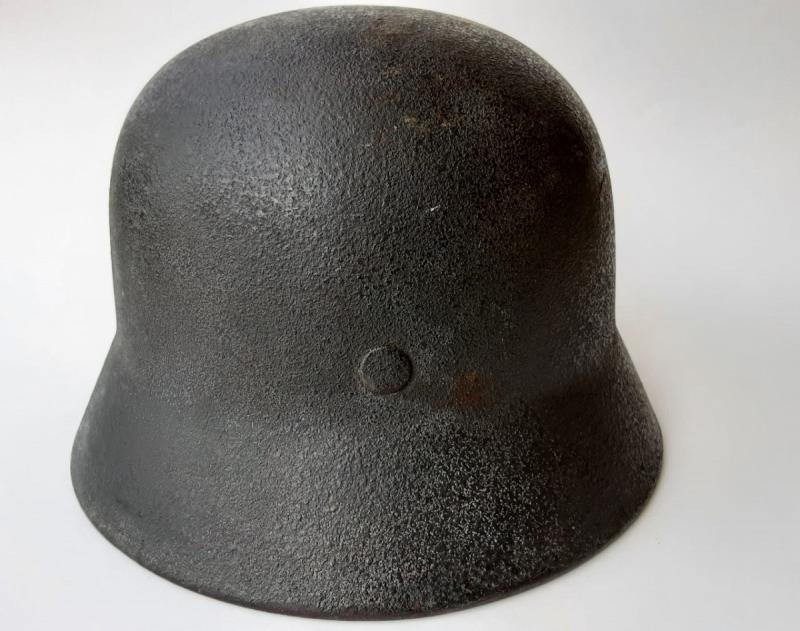 Luftwaffe M35 Woodchip Camo Helmet With Ghost Decal