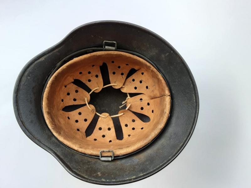 Luftwaffe M35 Woodchip Camo Helmet With Ghost Decal