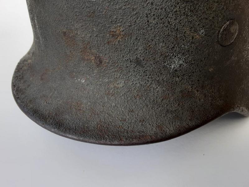 Luftwaffe M35 Woodchip Camo Helmet With Ghost Decal