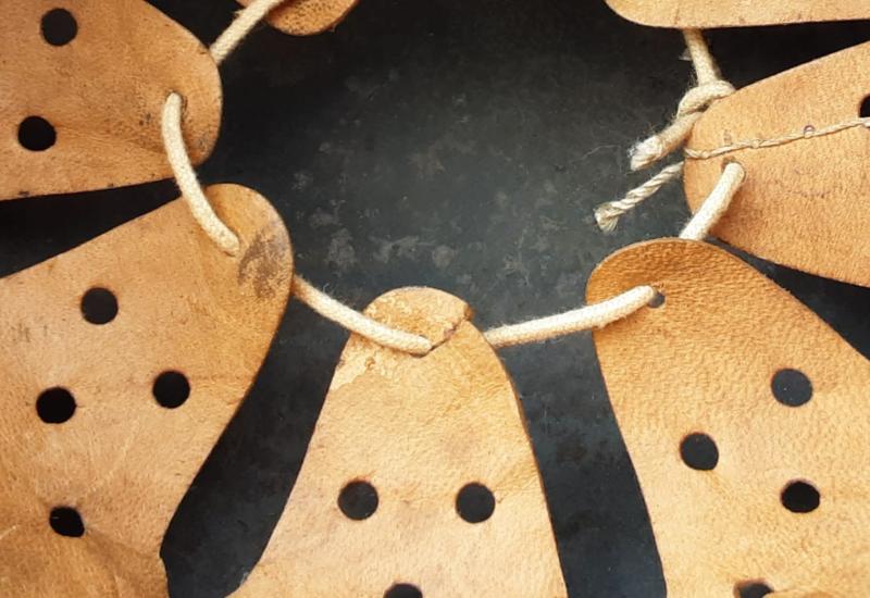 Luftwaffe M35 Woodchip Camo Helmet With Ghost Decal