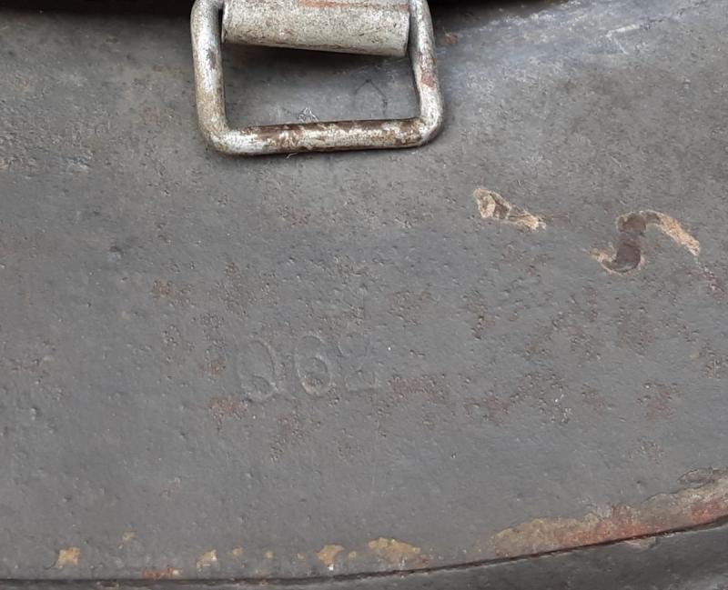 Luftwaffe M35 Woodchip Camo Helmet With Ghost Decal