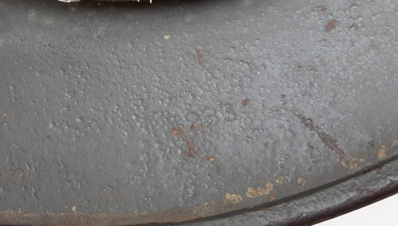 Luftwaffe M35 Woodchip Camo Helmet With Ghost Decal