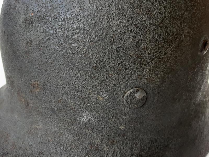 Luftwaffe M35 Woodchip Camo Helmet With Ghost Decal