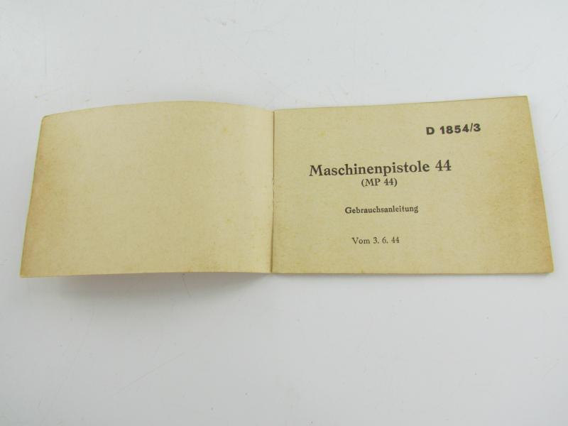 MP43/44 Sturmgewehr Instruction Booklet.....very Rare