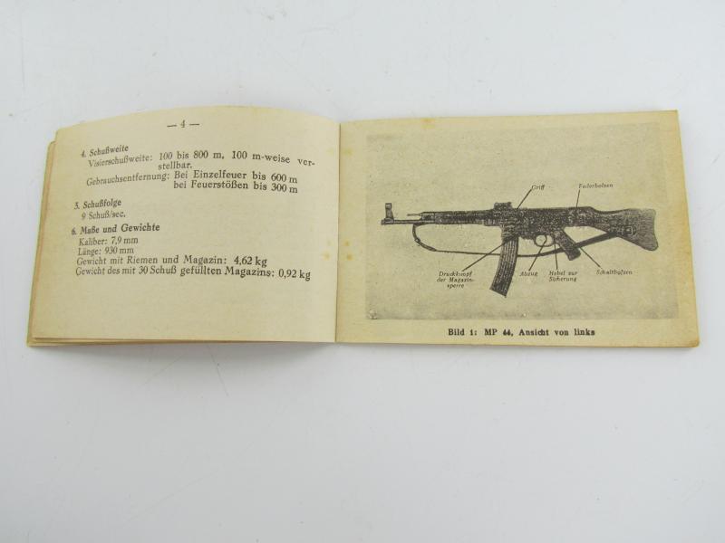 MP43/44 Sturmgewehr Instruction Booklet.....very Rare