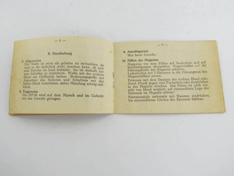 MP43/44 Sturmgewehr Instruction Booklet.....very Rare