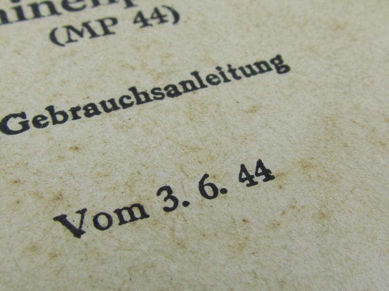 MP43/44 Sturmgewehr Instruction Booklet.....very Rare