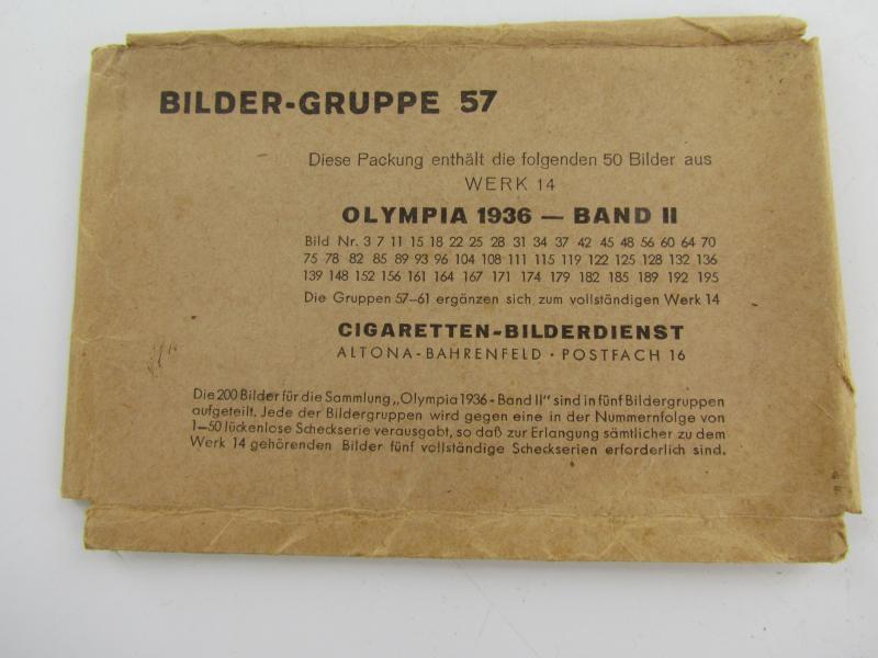Collection pictures Olympia 1936 ( Bilder Gruppe 57 )
