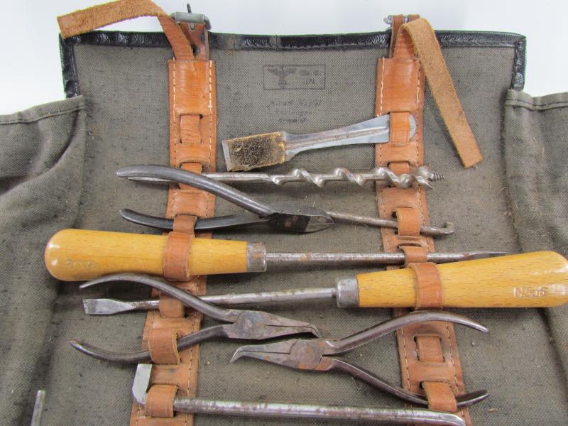 Wehrmacht ( Pioneer )Canvas Tool Bag With Contents ... WaA Marked