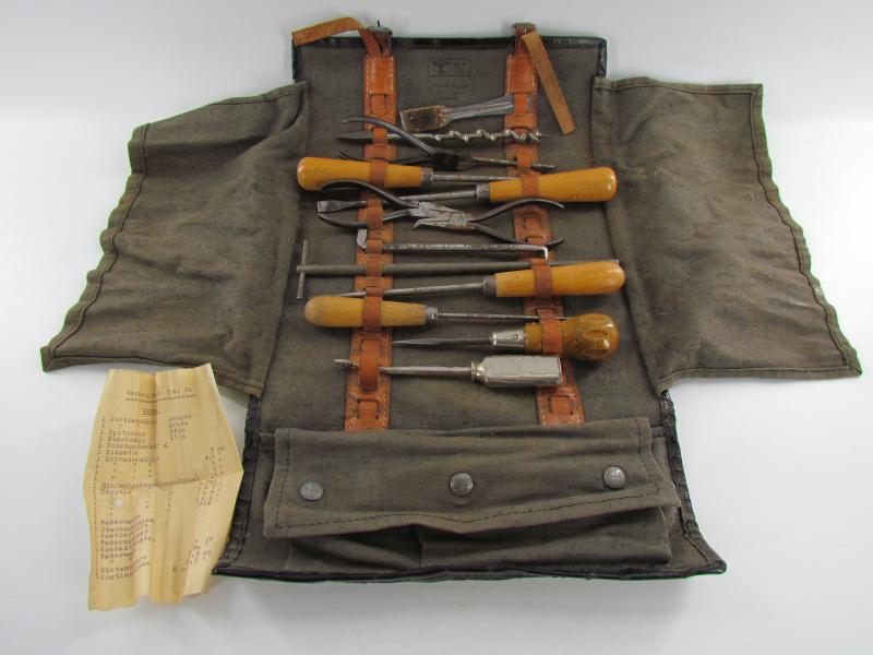 Wehrmacht ( Pioneer )Canvas Tool Bag With Contents ... WaA Marked
