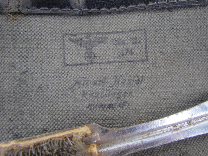 Wehrmacht ( Pioneer )Canvas Tool Bag With Contents ... WaA Marked