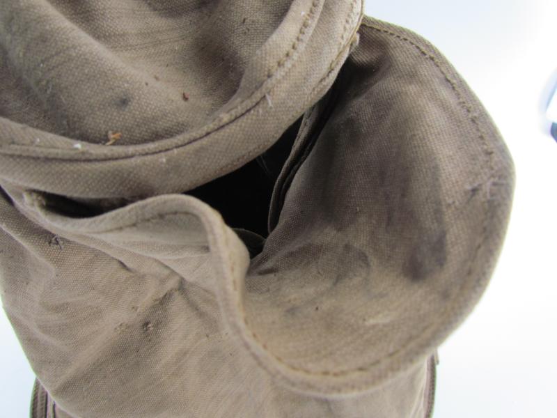 Original Large Wehrmacht Canvas Waterbag in Carrying Bag