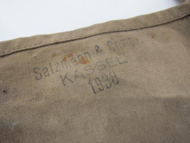 Original Large Wehrmacht Canvas Waterbag in Carrying Bag