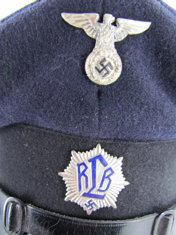 RLB ( Reichsluftschutzbund )Block Warden's Visor Cap