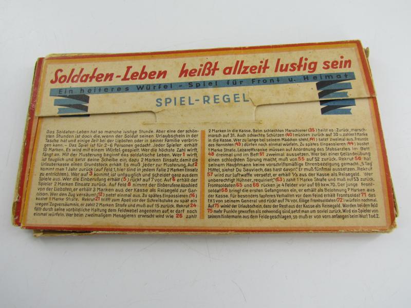 Dice Game Soldaten - Leben Heißt Allzeit Lustig Sein - 1940