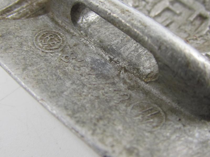 Aluminium Belt Buckle – Waffen-SS – RZM 822/37 with Belt